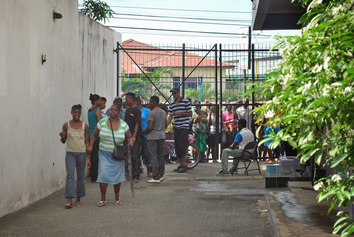 Patients in droves at the gate